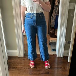 J. Crew Slim wide-leg jean in Bourbon wash